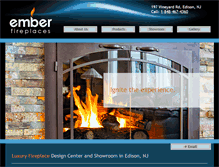 Tablet Screenshot of emberfireplaces.com